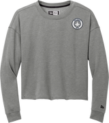 NJ Jets New Era Ladies Tri-Blend Fleece Crop Crew