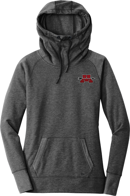 Mercer Arrows New Era Ladies Tri-Blend Fleece Pullover Hoodie