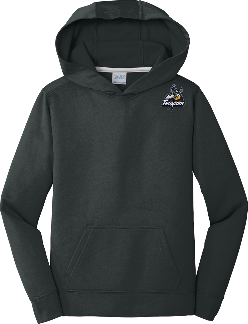 Mon Valley Thunder Youth Performance Fleece Pullover Hooded Sweatshirt