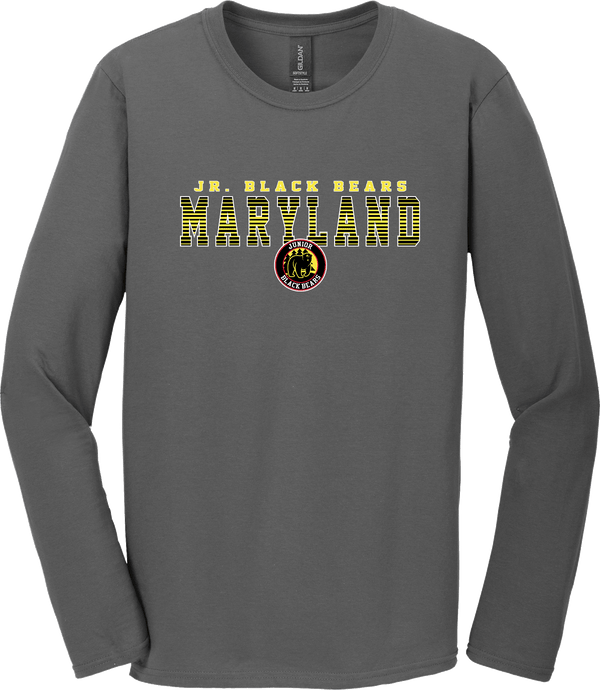 MD Jr. Black Bears Softstyle Long Sleeve T-Shirt