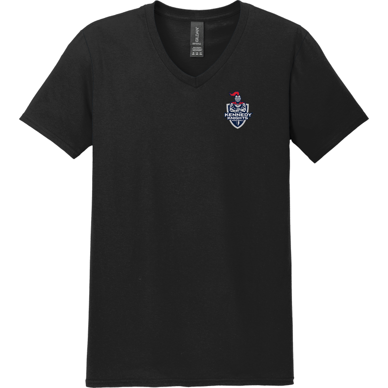 JFK Knights Football Softstyle V-Neck T-Shirt