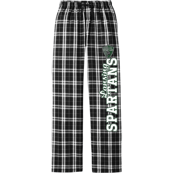 Lansing Spartans Women's Flannel Plaid Pant