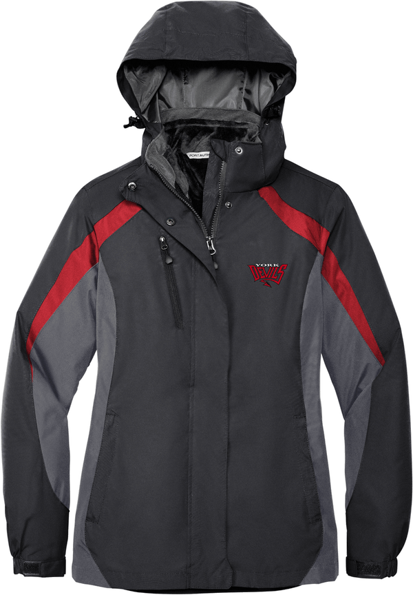 York Devils Ladies Colorblock 3-in-1 Jacket