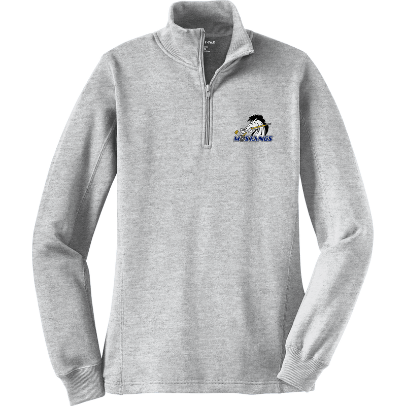 Mid-State Mustangs Ladies 1/4-Zip Sweatshirt