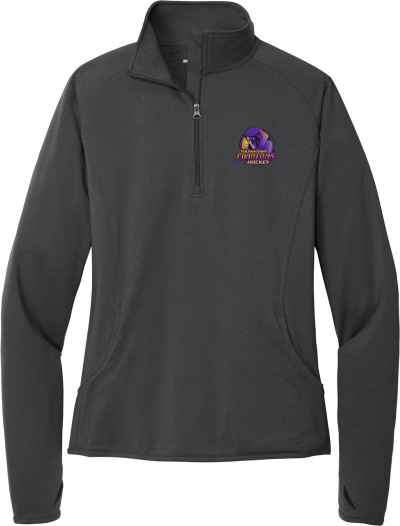 Youngstown Phantoms Ladies Sport-Wick Stretch 1/4-Zip Pullover