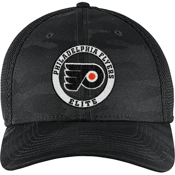 Philadelphia Flyers Elite New Era Tonal Camo Stretch Tech Mesh Cap