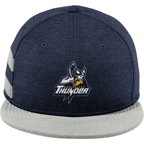 Mon Valley Thunder New Era Shadow Heather Striped Flat Bill Snapback Cap