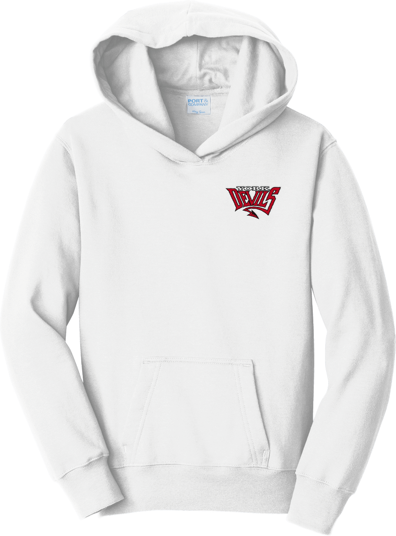 York Devils Youth Fan Favorite Fleece Pullover Hooded Sweatshirt