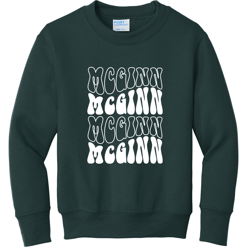 McGinn Youth "Groovy" Core Fleece Crewneck Sweatshirt