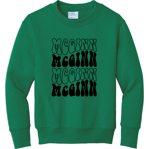 McGinn Youth "Groovy" Fleece Crewneck Sweatshirt