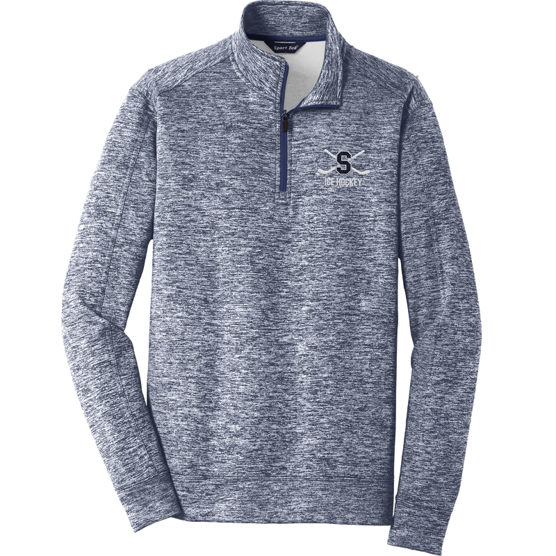 Midd South Hockey PosiCharge Electric Heather Fleece 1/4-Zip Pullover