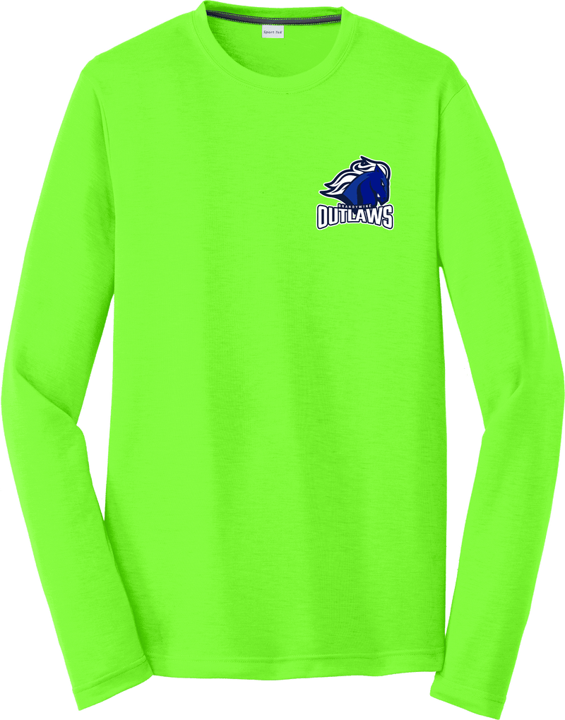 Brandywine Outlaws Long Sleeve PosiCharge Competitor Cotton Touch Tee