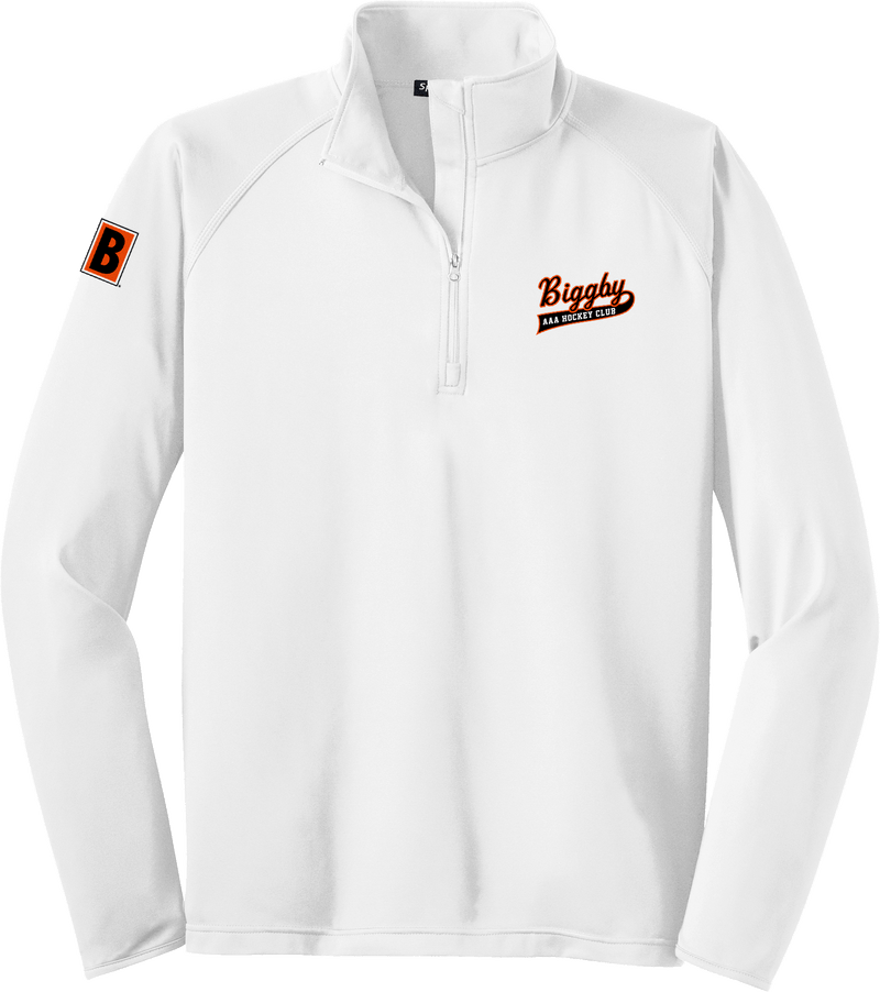 Biggby Coffee AAA Sport-Wick Stretch 1/4-Zip Pullover