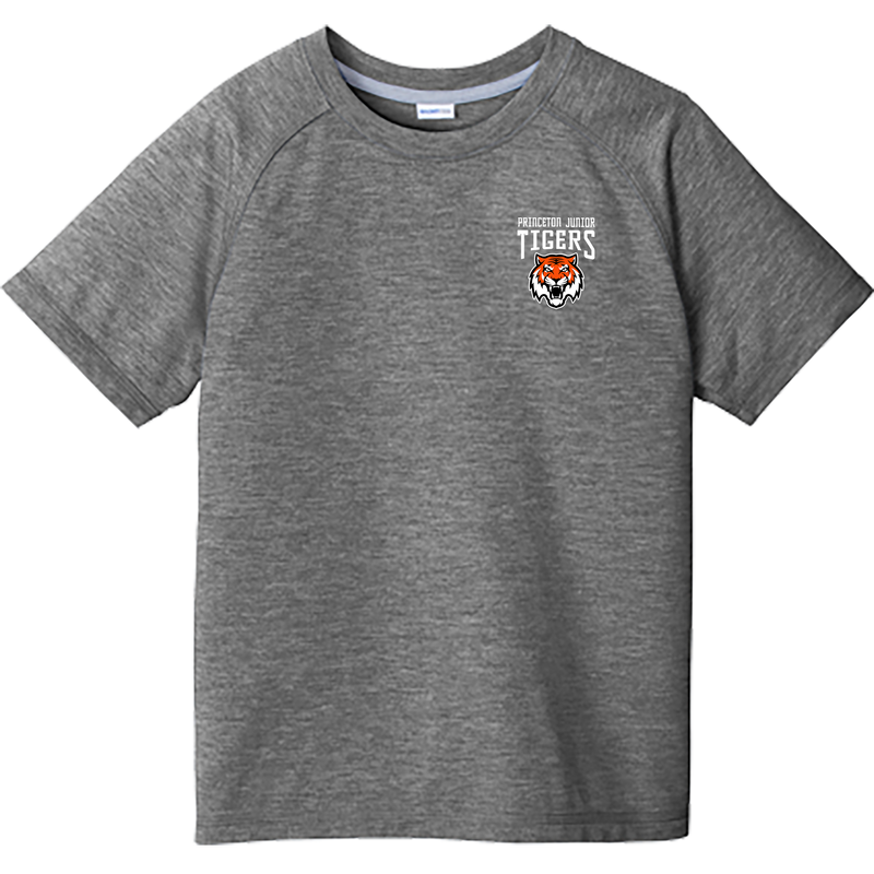 Princeton Jr. Tigers Youth PosiCharge Tri-Blend Wicking Raglan Tee